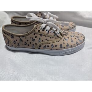Bradford Exchange Womens Schnauzers Lace up Tennis Shoes Size 8 W/ Dog Charm